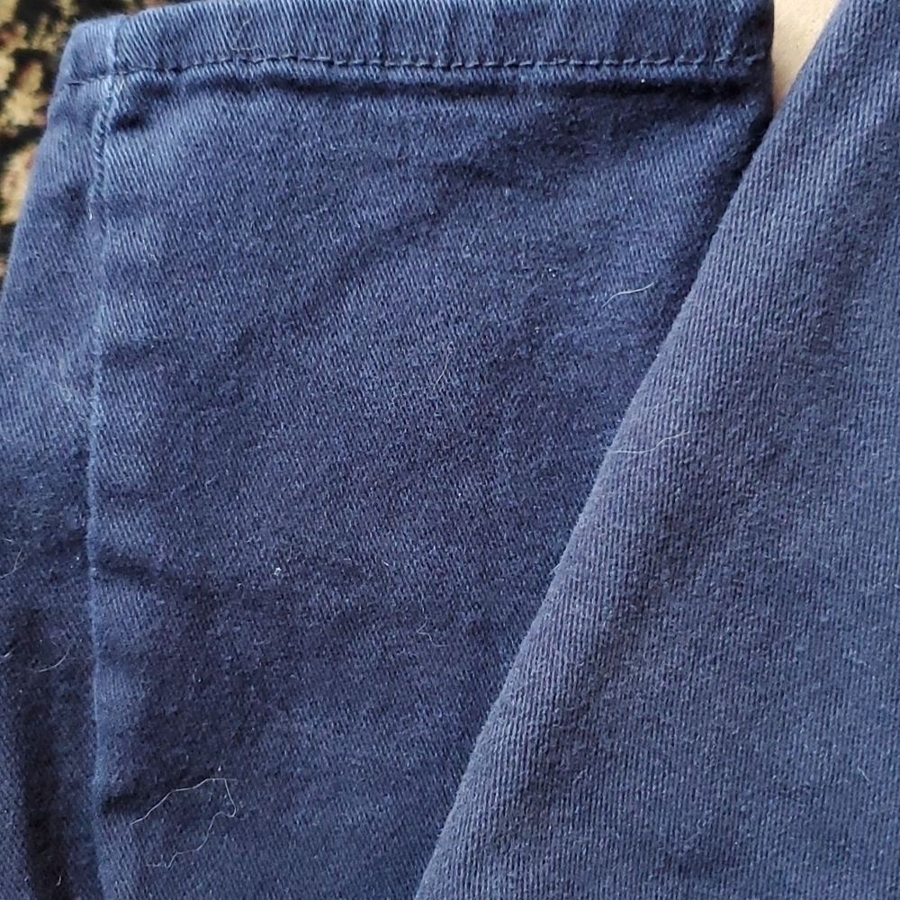 Platform 100 (p100) dark Navy blue distressed jeans sz 34 x 34 - Picture 10 of 12